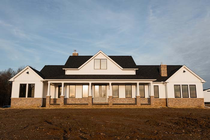 front of barn satyle home in baltimore