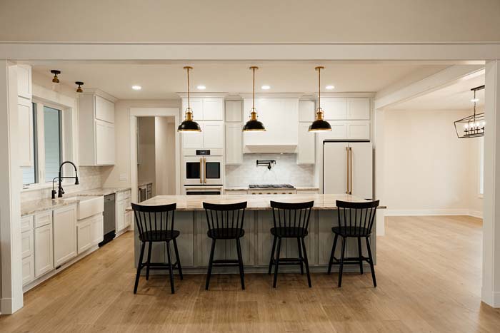 Dining area with deck access and scenic views