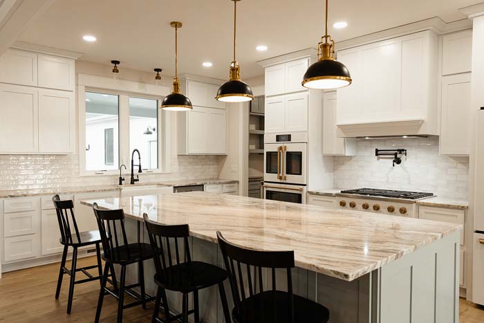 Bright and airy custom kitchen in Lancaster home