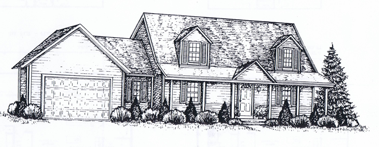 Kilbarger Home Builders - The Fablegate Cape Code Story Style Home ""